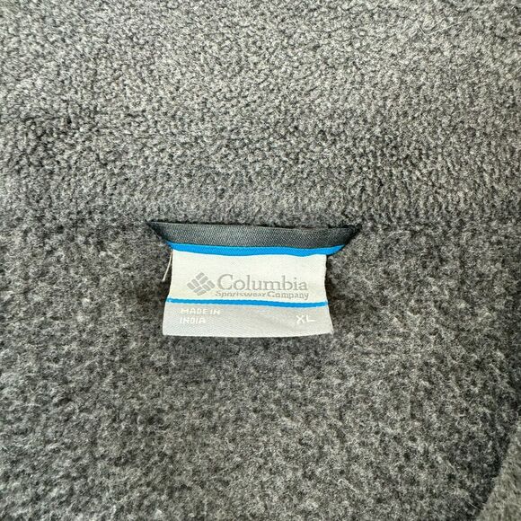 Columbia Fleece Jacket Mens Extra Large Grey Outdoors Hiking Granite Mountain - Picture 2 of 15